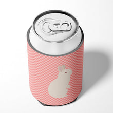 Load image into Gallery viewer, New Zealand White Rabbit Pink Check Can or Bottle Hugger BB7965CC