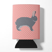 Load image into Gallery viewer, Giant Chinchilla Rabbit Pink Check Can or Bottle Hugger BB7966CC