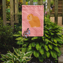 Load image into Gallery viewer, Holland Lop Rabbit Pink Check Garden Flag - Outdoor Decorative Yard Flag BB7968GF