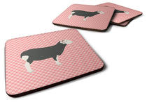 Load image into Gallery viewer, Herwick Sheep Pink Check Foam Coaster  BB7970FC