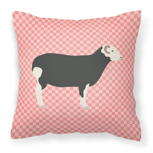 Load image into Gallery viewer, Herwick Sheep Pink Check Fabric Decorative Pillow BB7970PW1818