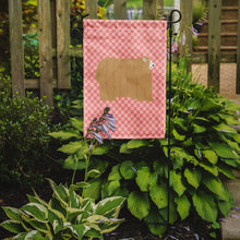 Load image into Gallery viewer, Lincoln Longwool Sheep Pink Check Garden Flag - Outdoor Decorative Yard Flag