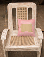 Load image into Gallery viewer, Lincoln Longwool Sheep Pink Check Fabric Decorative Pillow BB7971PW1818