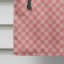 Load image into Gallery viewer, Suffolk Sheep Pink Check Flag Canvas House Size BB7972CHF
