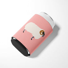 Load image into Gallery viewer, Scottish Blackface Sheep Pink Check Can or Bottle Hugger BB7973CC