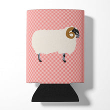 Load image into Gallery viewer, Scottish Blackface Sheep Pink Check Can or Bottle Hugger BB7973CC