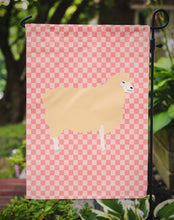 Load image into Gallery viewer, English Leicester Longwool Sheep Pink Check Garden Flag - Outdoor Decorative Yard Flag