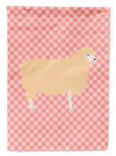 Load image into Gallery viewer, English Leicester Longwool Sheep Pink Check Garden Flag - Outdoor Decorative Yard Flag