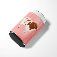 Load image into Gallery viewer, Jacob Sheep Pink Check Can or Bottle Hugger BB7975CC