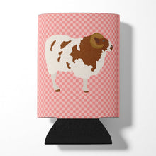 Load image into Gallery viewer, Jacob Sheep Pink Check Can or Bottle Hugger BB7975CC