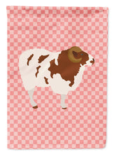 Load image into Gallery viewer, Jacob Sheep Pink Check Garden Flag - Outdoor Decorative Yard Flag