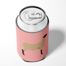 Load image into Gallery viewer, Hampshire Down Sheep Pink Check Can or Bottle Hugger BB7976CC
