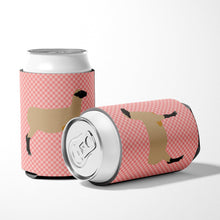 Load image into Gallery viewer, Hampshire Down Sheep Pink Check Can or Bottle Hugger BB7976CC