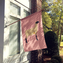 Load image into Gallery viewer, Hampshire Down Sheep Pink Check Flag Canvas House Size BB7976CHF