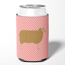 Load image into Gallery viewer, East Friesian Sheep Pink Check Can or Bottle Hugger BB7977CC