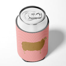 Load image into Gallery viewer, East Friesian Sheep Pink Check Can or Bottle Hugger BB7977CC