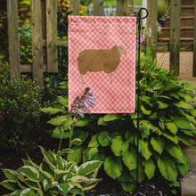 Load image into Gallery viewer, East Friesian Sheep Pink Check Garden Flag - Outdoor Decorative Yard Flag