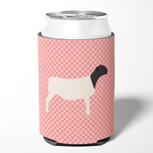Load image into Gallery viewer, Dorper Sheep Pink Check Can or Bottle Hugger BB7978CC