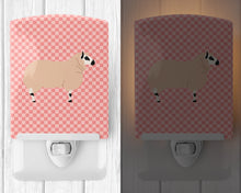 Load image into Gallery viewer, Kerry Hill Sheep Pink Check Ceramic Night Light BB7979CNL
