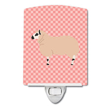 Load image into Gallery viewer, Kerry Hill Sheep Pink Check Ceramic Night Light BB7979CNL