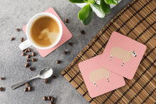 Load image into Gallery viewer, Kerry Hill Sheep Pink Check Foam Coaster  BB7979FC