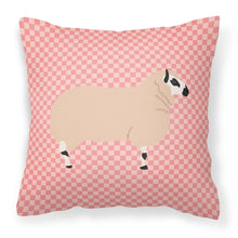 Load image into Gallery viewer, Kerry Hill Sheep Pink Check Fabric Decorative Pillow BB7979PW1818