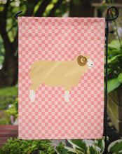 Load image into Gallery viewer, Horned Dorset Sheep Pink Check Garden Flag - Outdoor Decorative Yard Flag