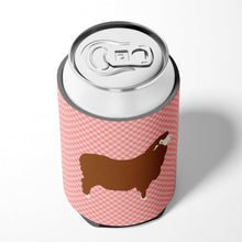 Load image into Gallery viewer, Merino Sheep Pink Check Can or Bottle Hugger BB7981CC