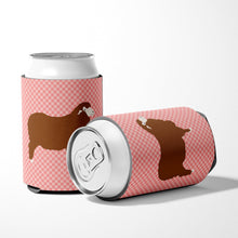 Load image into Gallery viewer, Merino Sheep Pink Check Can or Bottle Hugger BB7981CC