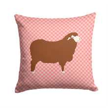 Load image into Gallery viewer, Merino Sheep Pink Check Throw Pillow - 14x14 Decorative Pillow – Art for Your Home &amp; Patio BB7981PW1414