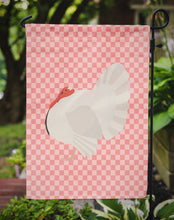 Load image into Gallery viewer, White Holland Turkey Pink Check Garden Flag - Outdoor Decorative Yard Flag