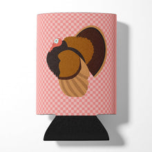 Load image into Gallery viewer, Bronze Turkey Pink Check Can or Bottle Hugger BB7986CC