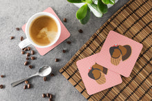 Load image into Gallery viewer, Bronze Turkey Pink Check Foam Coaster  BB7986FC