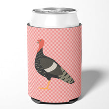 Load image into Gallery viewer, Marragansett Turkey Pink Check Can or Bottle Hugger BB7987CC