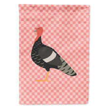 Load image into Gallery viewer, Marragansett Turkey Pink Check Flag Canvas House Size BB7987CHF