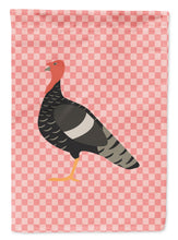 Load image into Gallery viewer, Marragansett Turkey Pink Check Garden Flag - Outdoor Decorative Yard Flag