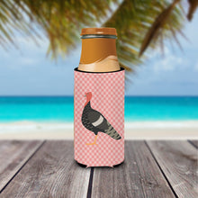Load image into Gallery viewer, Marragansett Turkey Pink Check   Hugger for slim cans