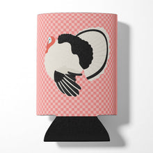 Load image into Gallery viewer, Royal Palm Turkey Pink Check Can or Bottle Hugger BB7988CC