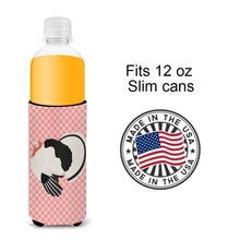Load image into Gallery viewer, Royal Palm Turkey Pink Check   Hugger for slim cans