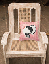 Load image into Gallery viewer, Royal Palm Turkey Pink Check Fabric Decorative Pillow BB7988PW1818