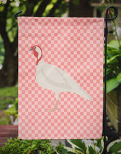 Load image into Gallery viewer, Beltsville Small White Turkey Hen Pink Check Garden Flag - Outdoor Decorative Yard Flag