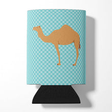 Load image into Gallery viewer, Arabian Camel Dromedary Blue Check Can or Bottle Hugger BB7991CC