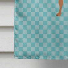 Load image into Gallery viewer, Bactrian Camel Blue Check Flag Canvas House Size BB7992CHF
