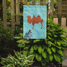 Load image into Gallery viewer, Bactrian Camel Blue Check Garden Flag - Outdoor Decorative Yard Flag
