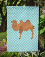 Load image into Gallery viewer, Bactrian Camel Blue Check Garden Flag - Outdoor Decorative Yard Flag