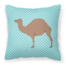 Load image into Gallery viewer, F1 Hybrid Camel Blue Check Fabric Decorative Pillow BB7993PW1818