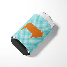 Load image into Gallery viewer, Highland Cow Blue Check Can or Bottle Hugger BB7994CC