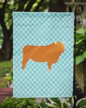 Load image into Gallery viewer, Highland Cow Blue Check Garden Flag - Outdoor Decorative Yard Flag