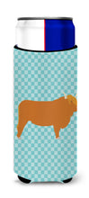 Load image into Gallery viewer, Highland Cow Blue Check   Hugger for slim cans