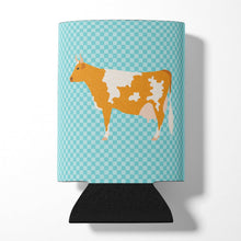Load image into Gallery viewer, Guernsey Cow Blue Check Can or Bottle Hugger BB7995CC